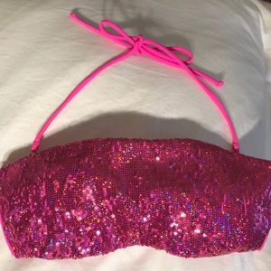 Victoria's Secret Sequin Bandeau Bikini Top